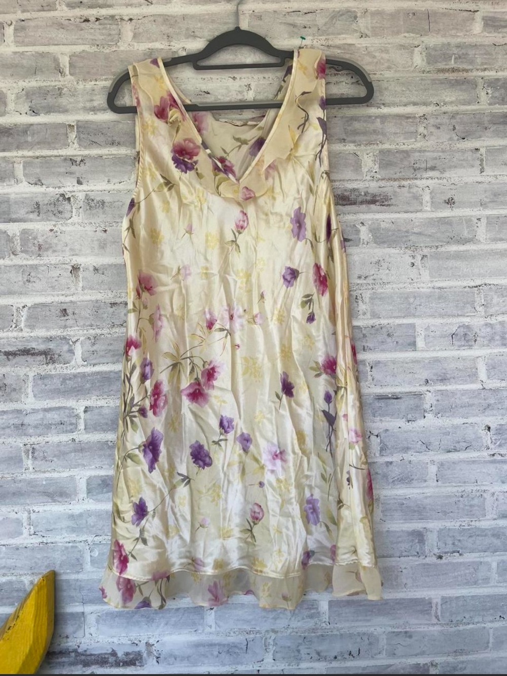 Floral V-Neck Sleeveless Women's Slip Dress